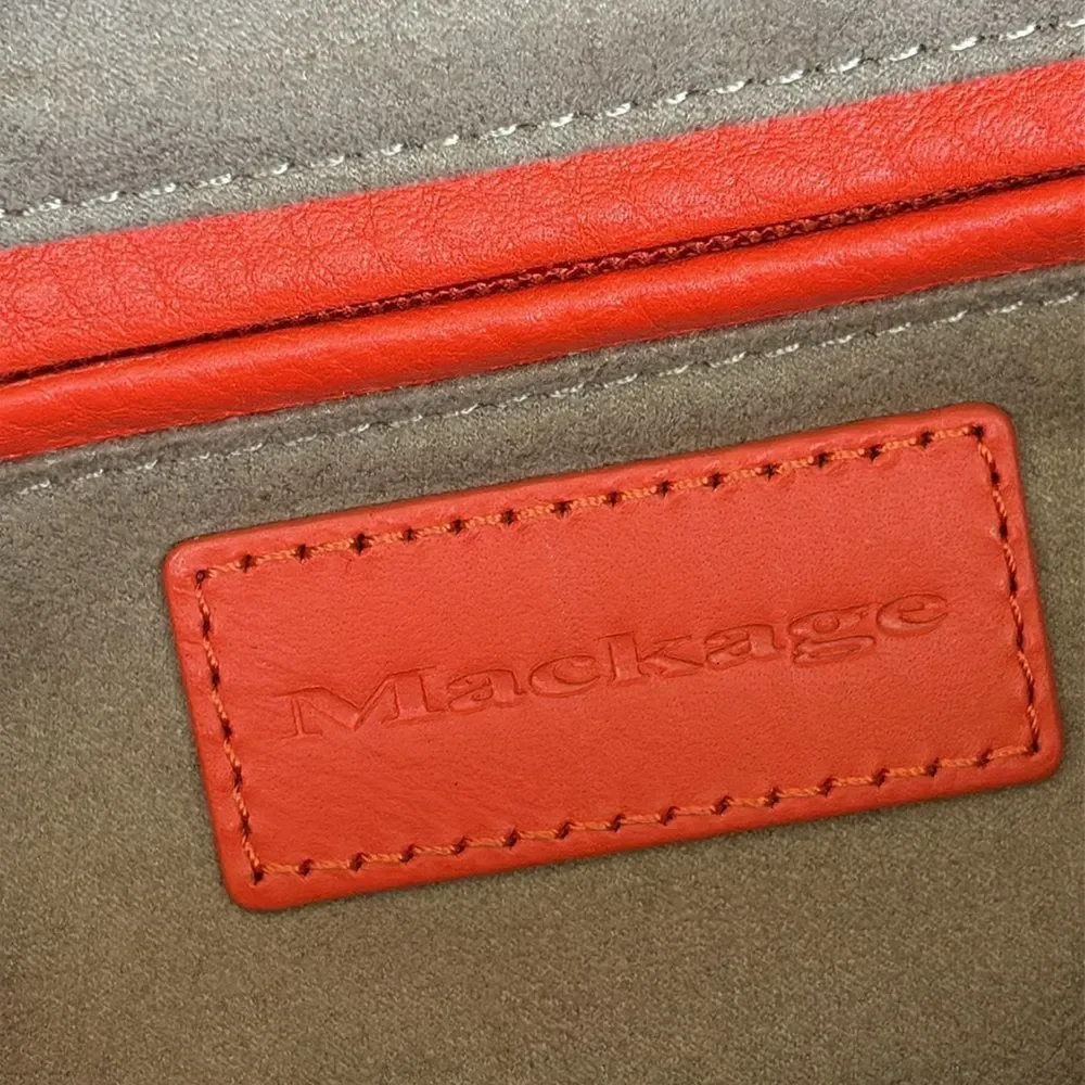 Mackage DEVA Leather & Suede Satchel Shoulder Bag - Picture 13 of 15